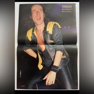 Scorpio s’ Klaus Meine Centerfold pinup